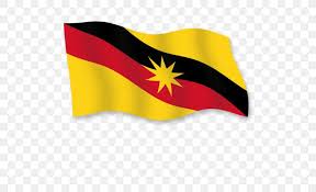 The upper left and lower right sections are red. Swim Cartoon Png 500x500px Flag Of Sarawak Coat Of Arms Of Sabah Flag Flag And Coat