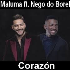Esta canción nos habla de como una chica simplemente utilizó el corazón de maluma para su propia satisfacción sin. Maluma Corazon Ft Nego Do Borel Acordes D Canciones