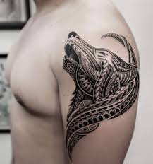 Wolves were seen to embody a lot of the values that people should strive to to give a wolf tattoo a native american aesthetic, the image of the creature generally needs to be combined with symbols of this culture. 20 Tribal Wolf Tattoos Meanings Tattoo Designs More