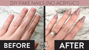 Diy 20 Minute Fake Gel Nails Without Acrylic Easy And Cheap Youtube