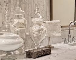 Use Apothecary Jars In The Bathroom For A Touch Of Glamour Apothecary Jars Bathroom Bathroom Decor Accessories Bathroom Accessories Design