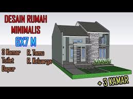 Eps 15 desain rumah ukuran 6×10 2 lantai 3 kamar tidur plus via youtube.com. Desain Rumah Minimalis Model Mewah Dan Istimewa Ukuran 6x7 M 3 Kamar Youtube Rumah Minimalis Rumah Desain Rumah Minimalis