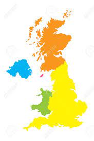 Although the united kingdom is a sovereign country, england, scotland, wales and northern ireland are also widely referred to as countries.4748 the uk prime minister's website has used the phrase countries within a country to describe the united kingdom.24 some statistical summaries. Map Of United Kingdom With England Scotland Northern Ireland Royalty Free Cliparts Vectors And Stock Illustration Image 109422528