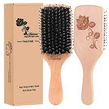 The best hair brushes detangle, style, and smooth hair without breakage. Buy Hair Brush Boar Bristle Hair Brushes For Women Curly Hair Best Paddle Detangling Brush Detangler For Girls Kids Smooth Hair Add Shine Online In Kazakhstan B0816pjws6