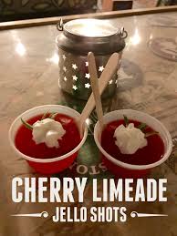 Jello Shot Cherry Limeade 3 Oz Box Cherry Jello 3 4 Tsp Of Rose S Sweetened Lime Juice 1 4 Tsp Lime Extract 1 2 Cup Cherry Limeade Jello Shots Smirnoff Red