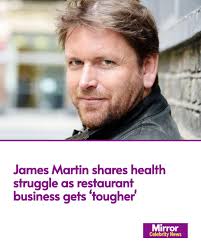 Celebrity chef James Martin admitted "I can't bend down as quickly as I  used to" as three decades in the hospitality industry takes its toll.