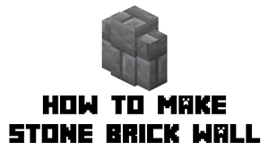 Maybe you would like to learn more about one of these? Minecraft Survival How To Make Stone Brick Wall Youtube