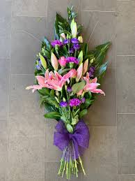 Pink and purple funeral flowers. Pink And Purple Sheaf Butterfly Flowers