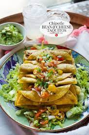 Chipotle Black Bean And Cheese Taquitos Marla Meridith Recipe Mexican Food Recipes Lenten Recipes Food