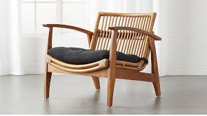 Noelie Rattan Lounge Chair With Cushion Cb2 Rattan Lounge Chair Modern Lounge Chair Design Lounge Chair Design