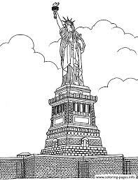 Coloring is a very useful hobby for kids. City Coloring Adult New York Statue Liberte Coloring Pages Printable