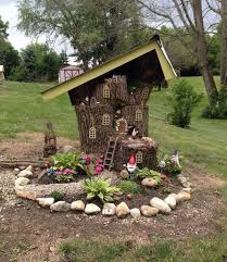 Tree Stump Fairy Garden Magical Diy Ideas Unique Balcony Garden Decoration And Easy Diy Ideas Fairy Garden Diy Fairy Tree Houses Fairy Garden Houses