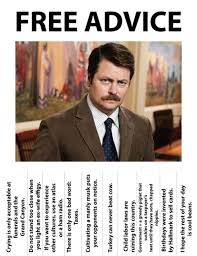 Free Download Life Advice From Ron Swanson Ron Swanson