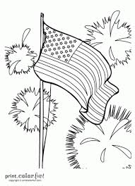 Click on the coloring page to open in a new window and print. Fourth Of July Fireworks Print Color Fun