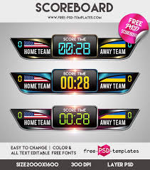 Free Scoreboard Psd Mockup Psd Template Free Mockup Free Psd Mockup Psd