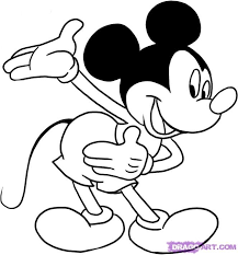 How To Draw Mickey Mouse Step By Step Disney Characters Cartoons Draw Cartoon Characters Fre Mickey Mouse Drawings Mickey Mouse Drawing Easy Mouse Drawing
