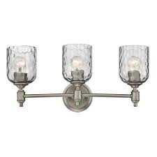 Westinghouse 6326400 Basset 3 Light 22 13 16 Wide Bathroom Vanity Light Grey Walmart Com Wall Fixtures Bathroom Light Fixtures Dark Pewter