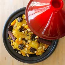 Djaj Mqualli With Dried Fruits Moroccan Recipe 196 Flavors Moroccan Food Moroccan Cooking Chicken Tagine