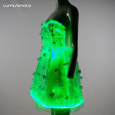 Add a dash of colored light to your walkways, use them as fish tank rocks in aquariums, dress up patios, pavers, waterscapes, and gardens. Product Detail Flower Girl Sexy Women Lighting Glitter Fabric Glowing Luminous Glow In The Dark Led Light Up Fiber Optic Dress Djimart