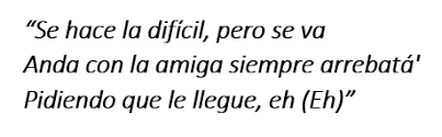 Ella desaparece pero aparece cuando le dan gana' han sido un par de vece y si es por mí le. La Dificil By Bad Bunny Song Meanings And Facts