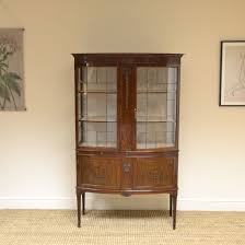Edwardian Walnut Decorative Antique Display Cabinet Antique Display Cabinets Display Cabinet Cabinet