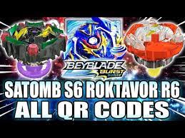 Qr Codes Curse Satomb S6 Glide Roktavor R6 All Sat Stadiums launchers beyblade sets and more! easy branches