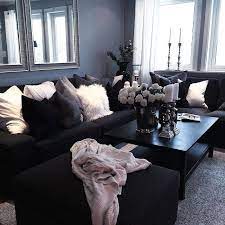 They say black is a color for mourning, for death or even halloweens, and not really for living rooms. Linn Arnesen On Instagram Good Morning Mitthjem Ninterior Norwegian Black Bymadsmagazine Black Living Room Apartment Living Room Living Room Designs