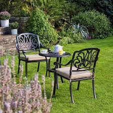Dancover also has garden furniture sets which will look fantastic on most patios and are both comfortable and durable. Mortimer Bistro Garden Furniture Set Wyevale Garden Centres Garden Chairs Design Garden Furniture Garden Chairs