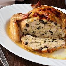 Chapon Farci Aux Pommes Et Aux Pruneaux Recette Chapon Farci Aux Marrons Morilles Recette Chapon