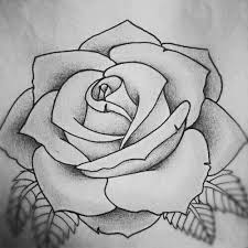 Rose Tattoo Design Sketch Rose Tattoo Design Tattoo Stencils Roses Drawing