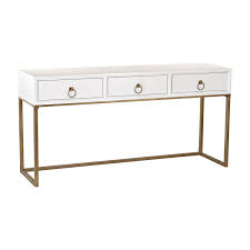 Sterling Industries Gloss White And Gold Console On Sale Gold Console Table White Console Table Wood Console Table