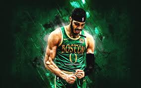 Search free boston celtics wallpapers on zedge and personalize your phone to suit you. Download Wallpapers Jayson Tatum Boston Celtics National Basketball Association American Basketball Player Portrait Basketball Green Stone Background Nba Usa For Desktop Free Pictures For Desktop Free