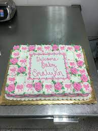 Baby Shower Cake Publixcake Publixcakedecorator Pink Welcomebaby Baby Shower Cakes Publix Cakes Shower Cakes