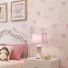 New Pastoral Love Wallpaper Non Woven Modern Simple Girl Bedroom Green Pink Cartoon Children S Roo Simple Girls Bedroom Girls Bedroom Green Girls Princess Room