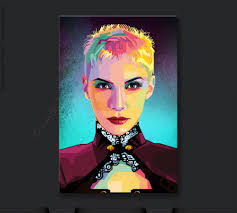 Annie Pop Art Music Icons Picture Print Culture for Living Room & Office,  Business Digital Art