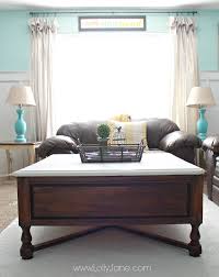 This is just an 8 oz. Two Tone Coffee Table Tutorial