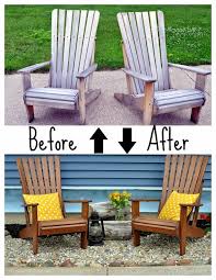 A Nurse And A Nerd Weather Proofing The Adirondacks Wood Outdoor Chairs Outdoor Wood Furniture Diy Outdoor Furniture Rustic Outdoor Furniture