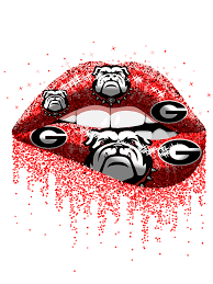 Download Georgia Bulldogs Glitter Dripping Lips Png Handmade By Toya