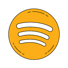 Logo spotify icon aesthetic:, logo spotify icon. Logo Orange Spotify Free Icon Of Famous Logos In Orange