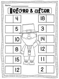St Patrick S Day Practicing Before After Numbers Kindergarten Math Worksheets Math Activities Preschool Kindergarten Math