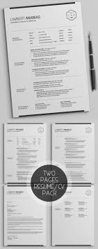 New Simple, Clean CV / Resume Templates | Design | Graphic Design ...