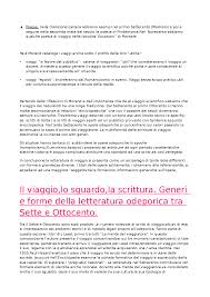 Il Viaggio Lo Sguardo La Scrittura Docsity