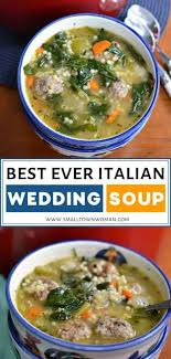This Easy Italian Wedding Sopu Recipe Makes A Great Comfort Food For The Cold Weather It Is Made In 2020 Italian Wedding Soup Recipe Italian Wedding Soup Wedding Soup