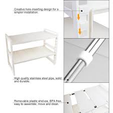 We did not find results for: Under Sink 2 Tier Expandable Shelf Organizer Rack Storage Kitchen Tool Holders Ebay
