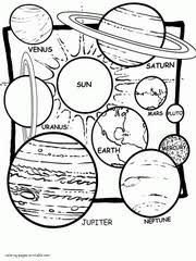 Fly into orbit for some out of this world coloring fun with these outer space coloring pages! Space Coloring Pages Solar System Planet Rocket Pictures