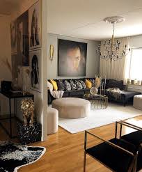 Living Room Inspiration How Black Can Highlight The Features In The Interior Beige And Black Black Living Room Warm Living Room Colors Dark Living Rooms