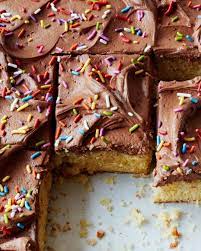 Nyt Cooking On Instagram Emcdowell S Yellow Sheet Cake With Chocolate Frosting Is The Perfect Cake Fo Desserts Chocolate Frosting Chocolate Frosting Recipes