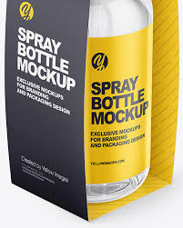 Download Sprayer Bottle Matte Paper Pack Mockup Half Side View In Bottle Mockups On Yellow Images Object Mockups