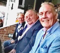 Three former Leeds team mates, who were in the side which won the John  Player Trophy final in 1983-4 against Widnes, are reunited at Headingley.  From left) Kevin Squire, Kevin Rayne and