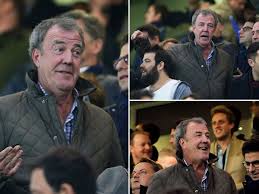 The grand tour presenter put on a cosy display with the beautiful blonde as they. Jeremy Clarkson Looks Carefree As He Escapes Top Gear Furore By Cheering On Chelsea Daily Record